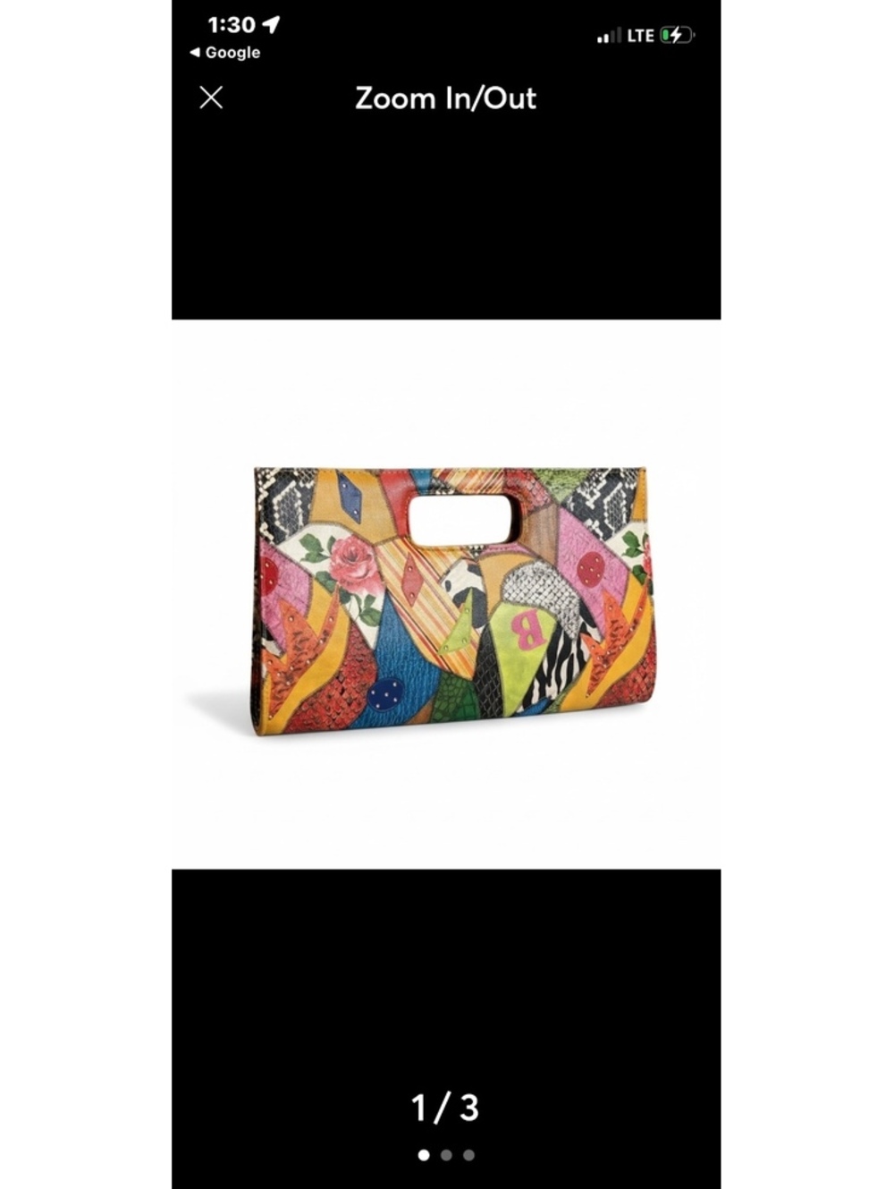 Vibrant Giannini  patchwork clutch
